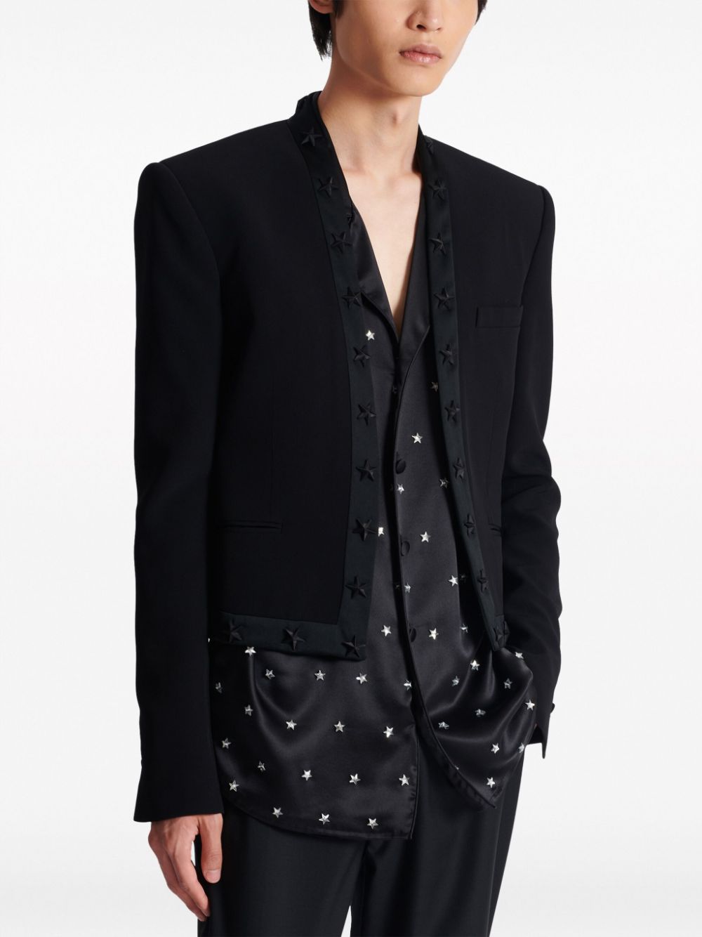 Balmain Spencer star-embroidered jacket Men