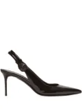 Balmain Alma 75mm patent-leather pumps - Black
