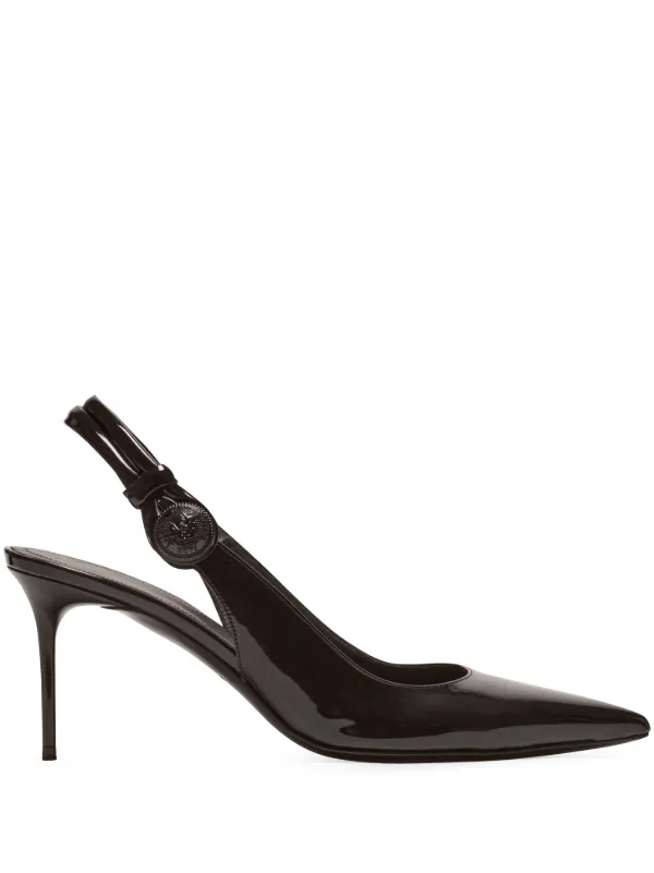 Balmain Alma 75mm patent leather Pumps Farfetch