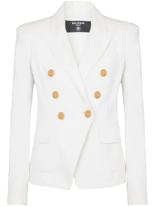 Blazer 6-Button en jean - Balmain - Modalova