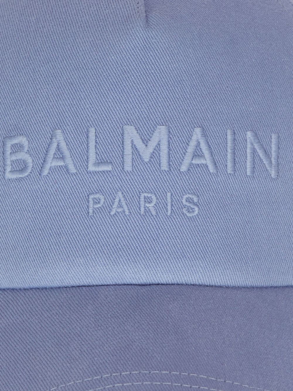 Balmain Pet met geborduurd logo Blauw