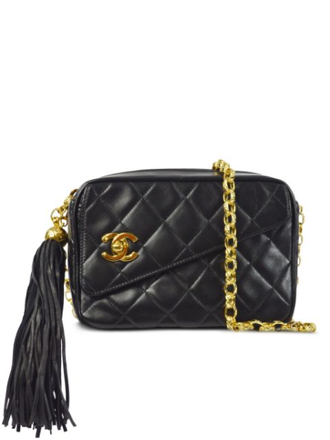 CHANEL 1992 CC diamond-quilted shoulder bag Women