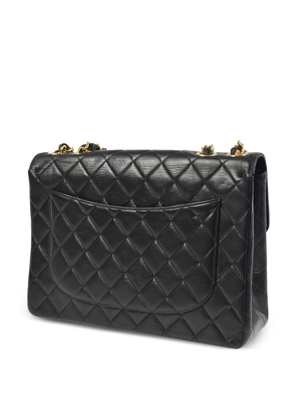 CHANEL Pre-Owned 1998 pre-owned Classic Flap Jumbo schoudertas - Zwart