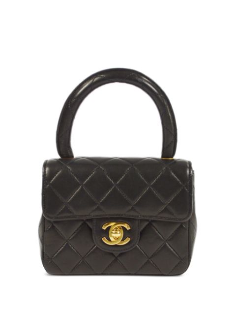 HOT SALE CHANEL 1992 micro Classic Flap handbag Women