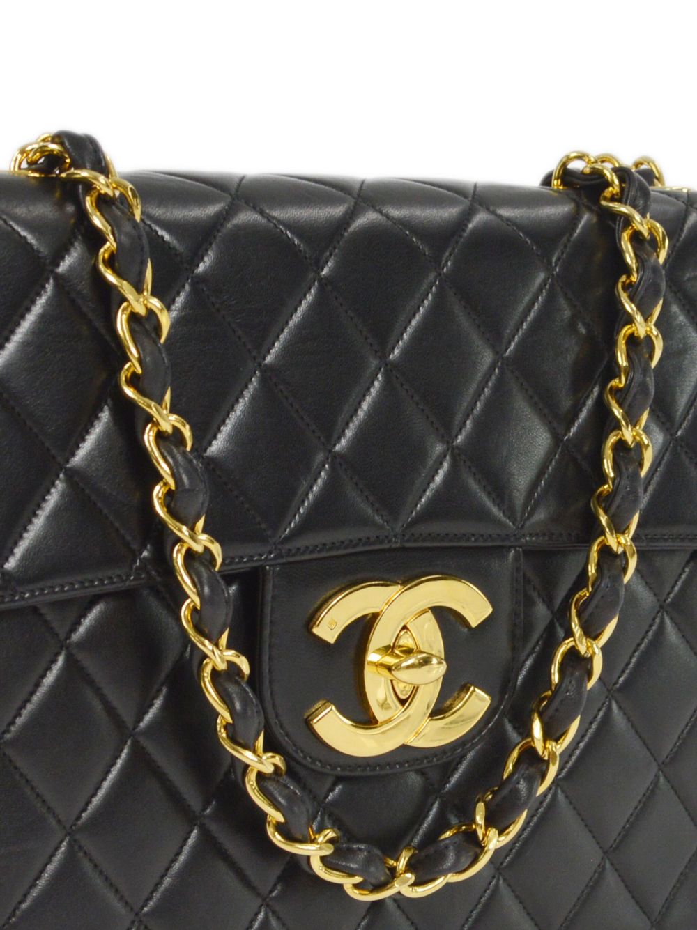 Affordable HOT SALE CHANEL 1995 Jumbo Classic Flap shoulder bag Women