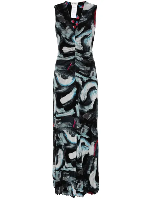 DVF Diane von Furstenberg Solveigh reversible mesh maxi dress