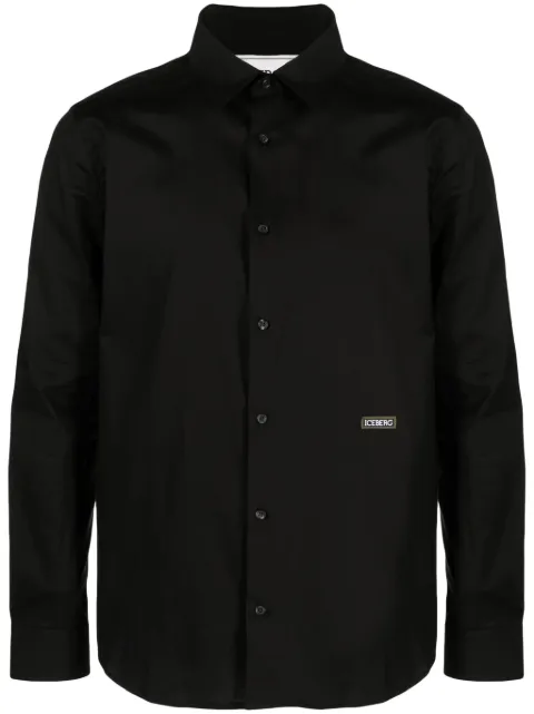 Iceberg camisa con parche del logo