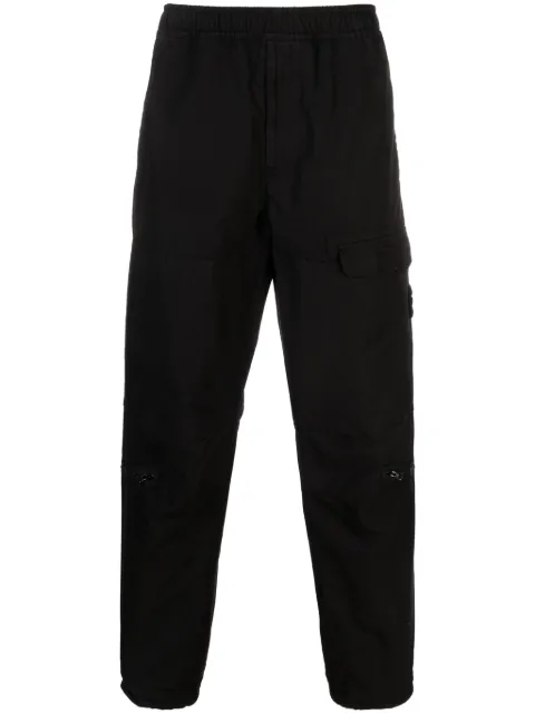 Stone Island Compass-badge ripstop tapered trousers