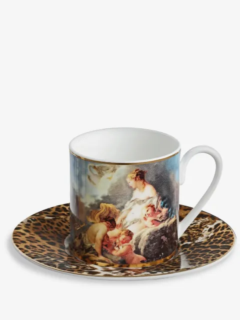 Roberto Cavalli Home Wild Leda bone china cups (set of two)