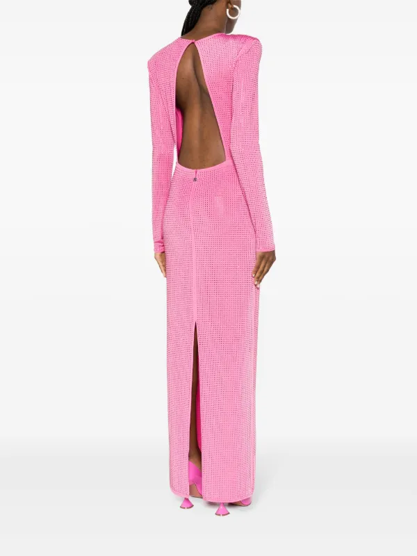 ROTATE BIRGER CHRISTENSEN Abito Con Strass Rosa FARFETCH IT