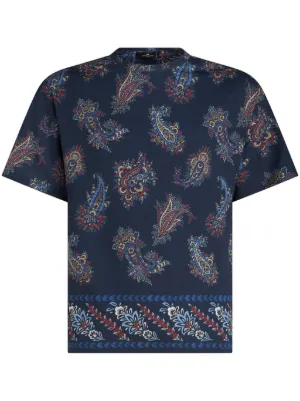 VIP【関税送料無料】希少 ETRO PRINTED COTTON T-SHIRT ETRO T-Shirts for Men - Shop Now on FARFETCH