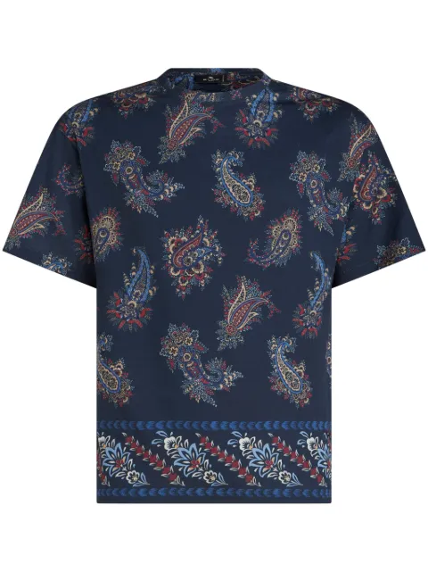 ETRO paisley-print cotton T-shirt