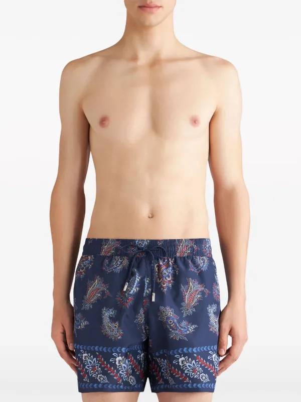 ETRO ペイズリー トランクス水着 | ブルー | FARFETCH JP