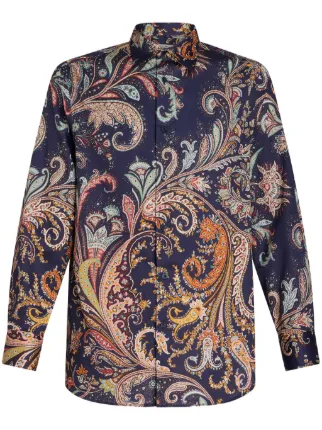 ETRO ペイズリー シャツ | ブルー | FARFETCH JP ETRO ペイズリー シャツ | ブルー | FARFETCH JP