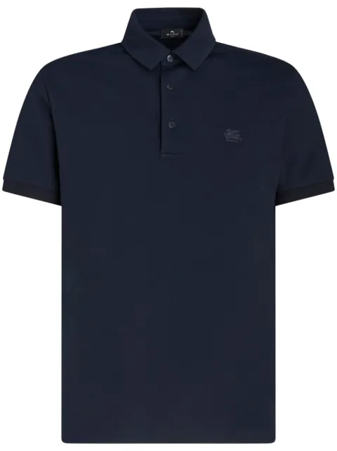 ETRO Pegaso-embroidered cotton polo shirt