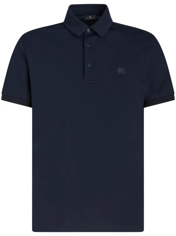 Embroidered cotton polo shirts outlet