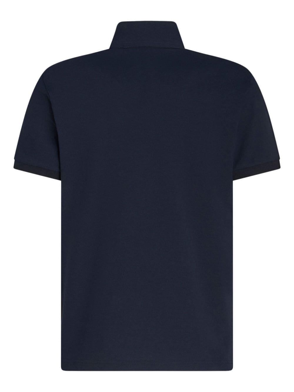 Shop Etro Pegaso-embroidered Cotton Polo Shirt In Blue