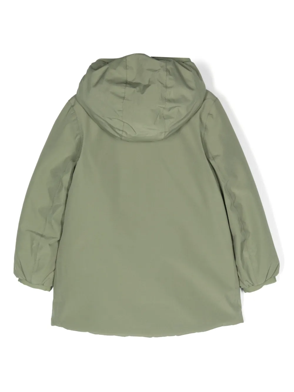 K Way Kids Ako logo-patch hooded jacket - Groen