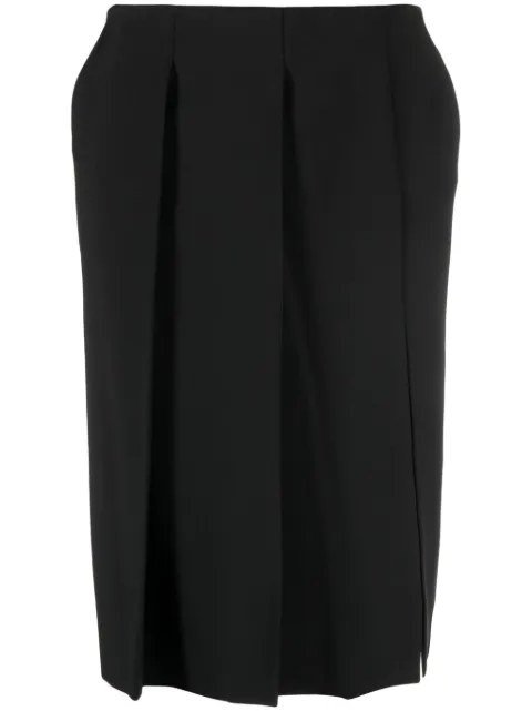 Sportmax pleated virgin wool skirt 