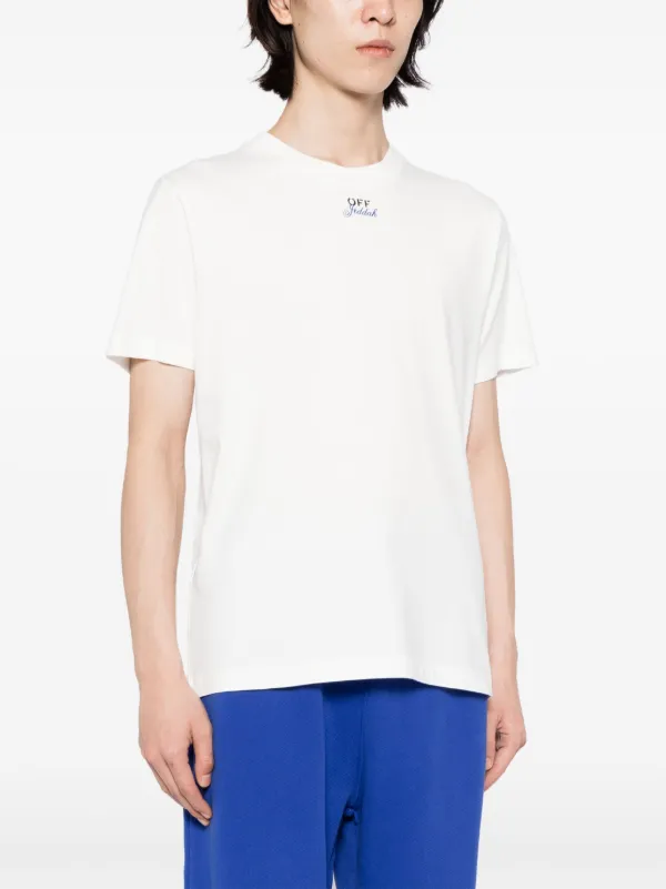 Off-White Jeddah logo-print Cotton T-shirt | White | FARFETCH