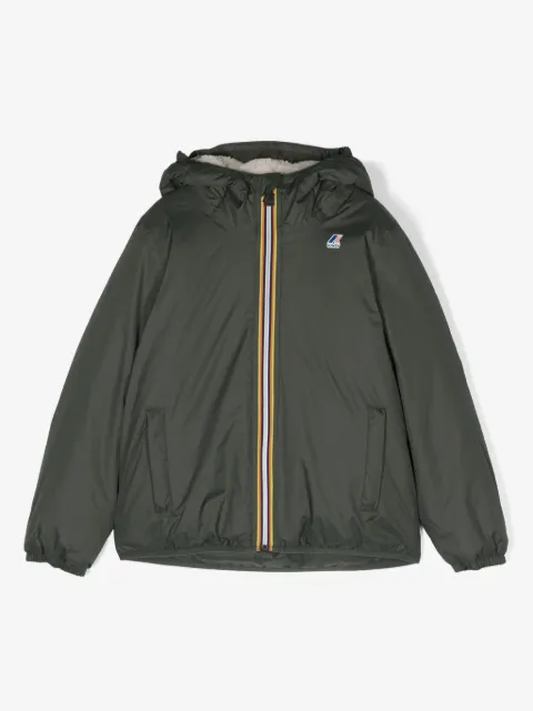 K Way Kids Boa Kapuzenjacke mit Logo-Patch