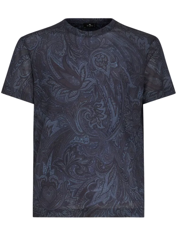 ETRO ペイズリー Tシャツ | ブルー | FARFETCH JP