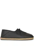 ETRO square-toe leather espadrilles - Black