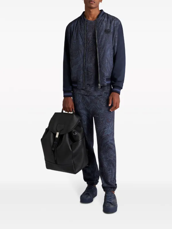 ETRO ペイズリー シルクワイドパンツ ブルー ETRO ペイズリー シルクワイドパンツ ブルー ボトムス