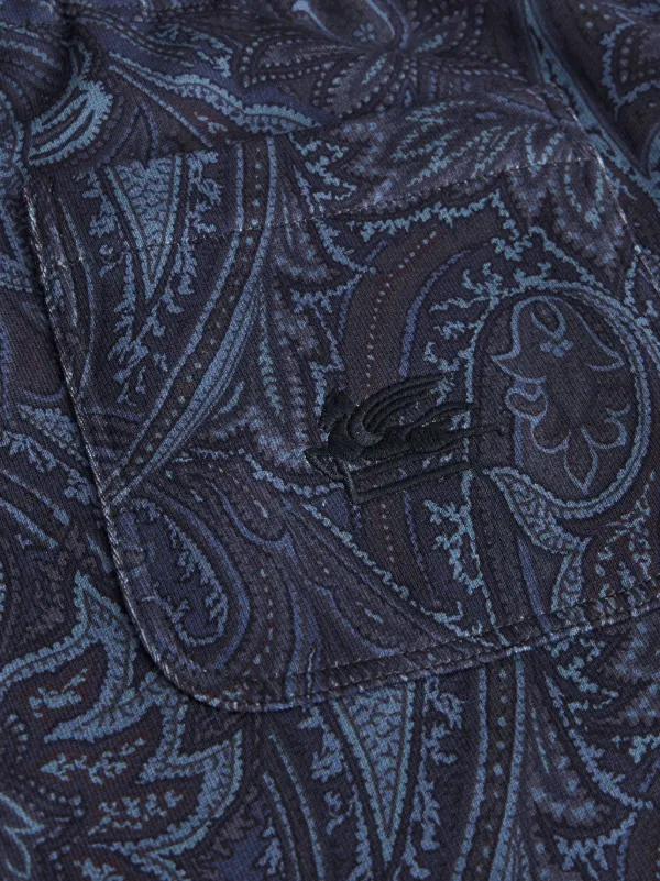 ETRO ペイズリー トラックパンツ | ブルー | FARFETCH JP