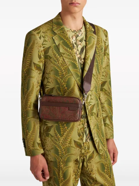ETRO 미니 페이즐리 프린트 가죽 크로스 백