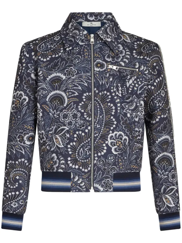 ETRO paisley print Bomber Jacket Farfetch