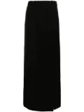 Balenciaga slit tailored maxi skirt - Black