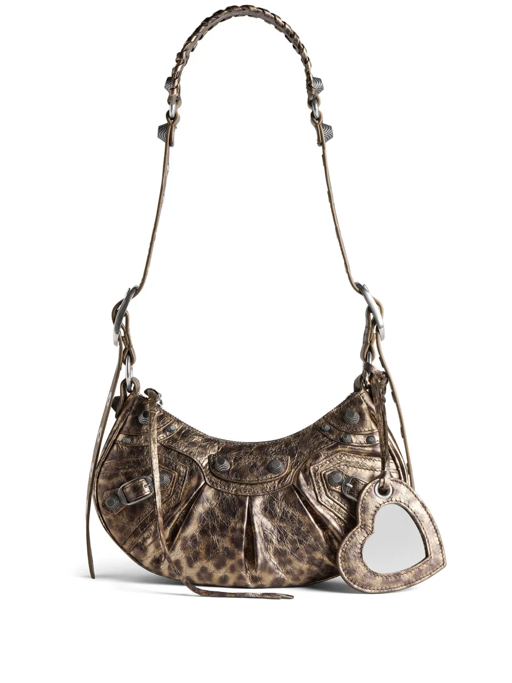 Balenciaga Borsa a spalla Le Cagole XS - Marrone