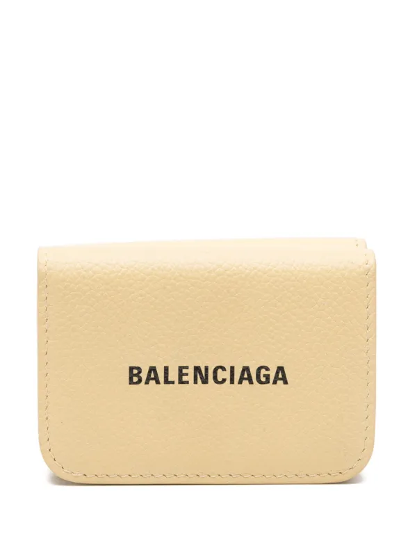 Balenciaga Mini Portefeuille Cash Tons Neutres FARFETCH CM