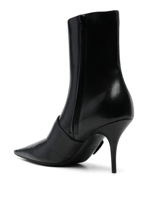 【関税＆送料込み】Balenciaga \"Knife Belt\" 80Mm Ankle Boots Balenciaga Knife BB 80mm Ankle Boots | Black | FARFETCH