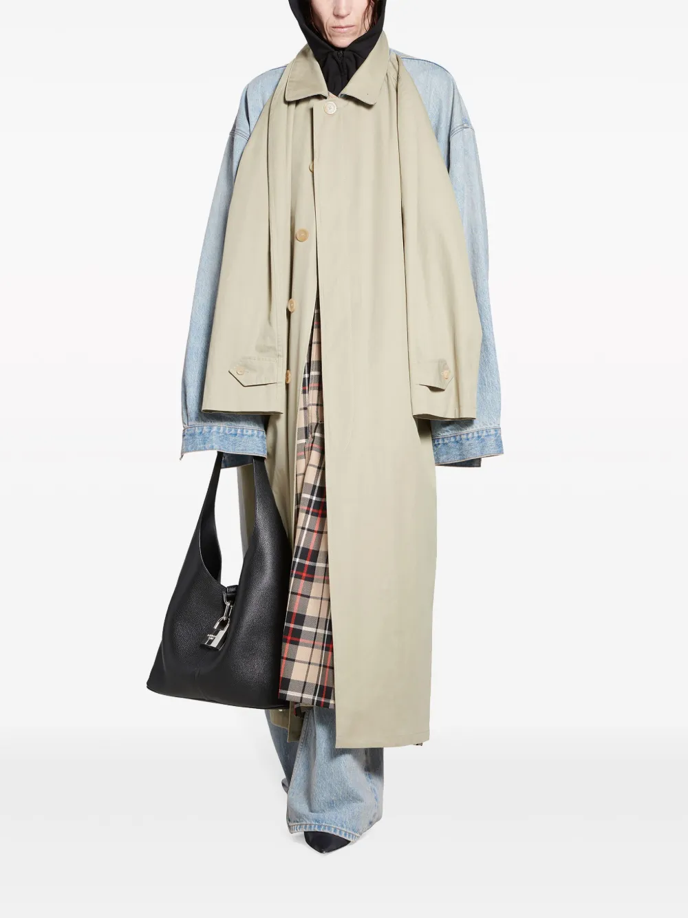 Balenciaga Asymmetrische jas Beige