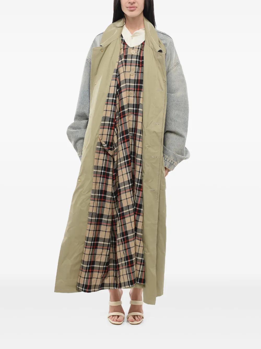 Balenciaga Asymmetrische jas Beige