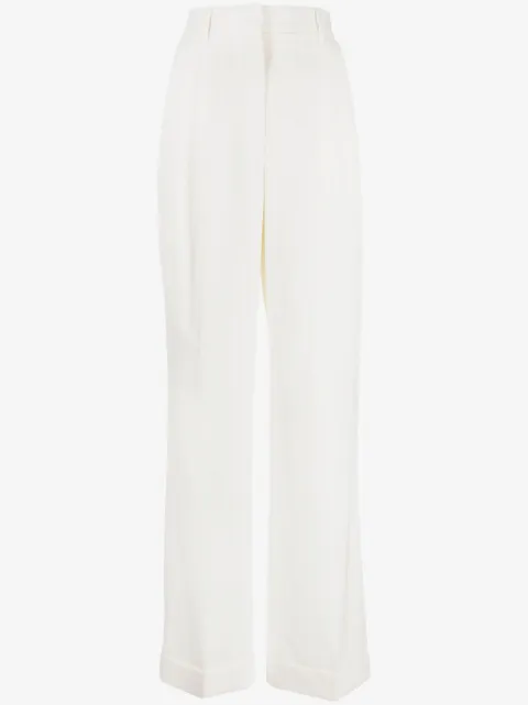 Casablanca high-waist wool straight-leg trousers