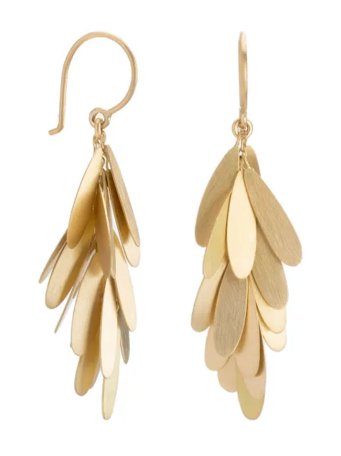 Sia Taylor 18kt yellow gold Daisy drop earrings