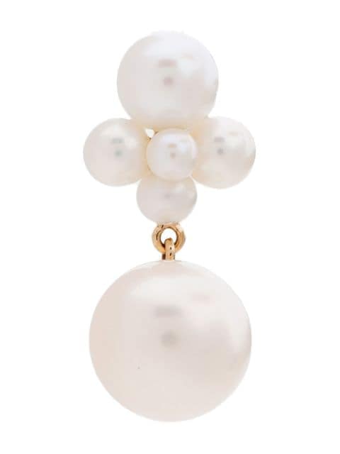 Sophie Bille Brahe 14kt yellow gold Thyra pearl earring