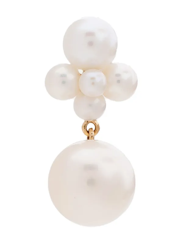 ピアス SOPHIE BILLE BRAHE Earring in 14 karat yellow gold SOPHIE BILLE BRAHE Grand Rosette 14-karat gold pearl
