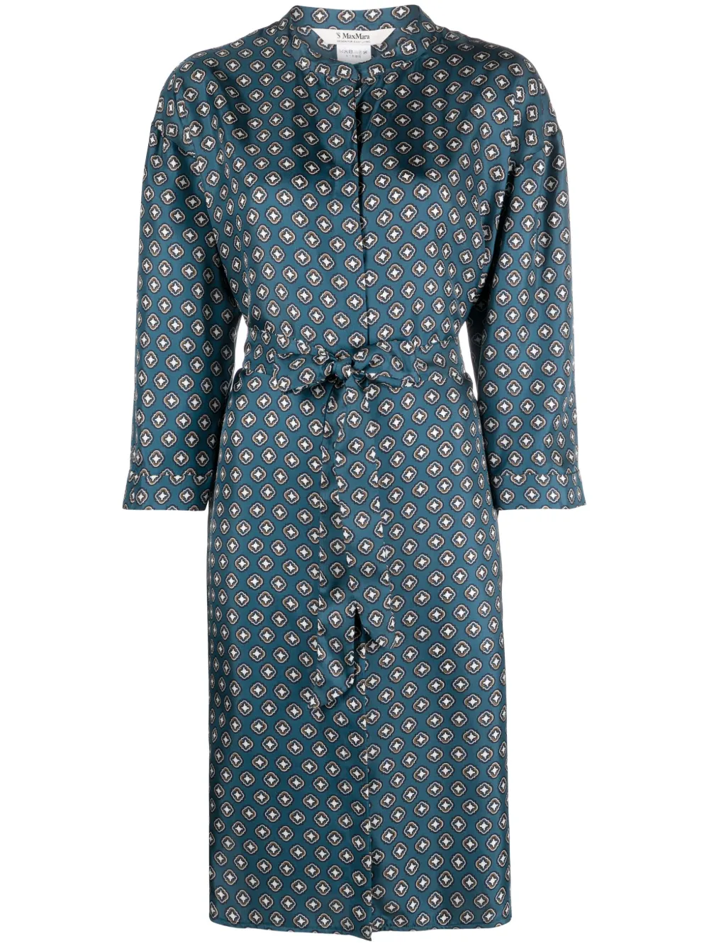 'S Max Mara Timetwill シルクドレス - ブルー 'S Max Mara Timetwill シルクドレス - ブルー