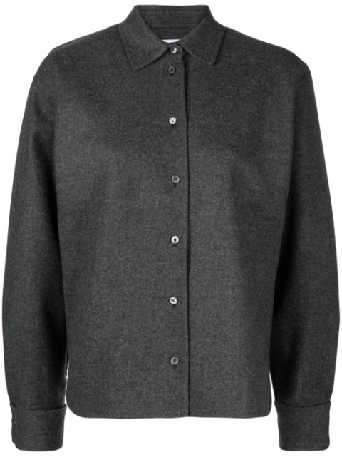 Max Mara Abadan felted-finish shirt jacket Women