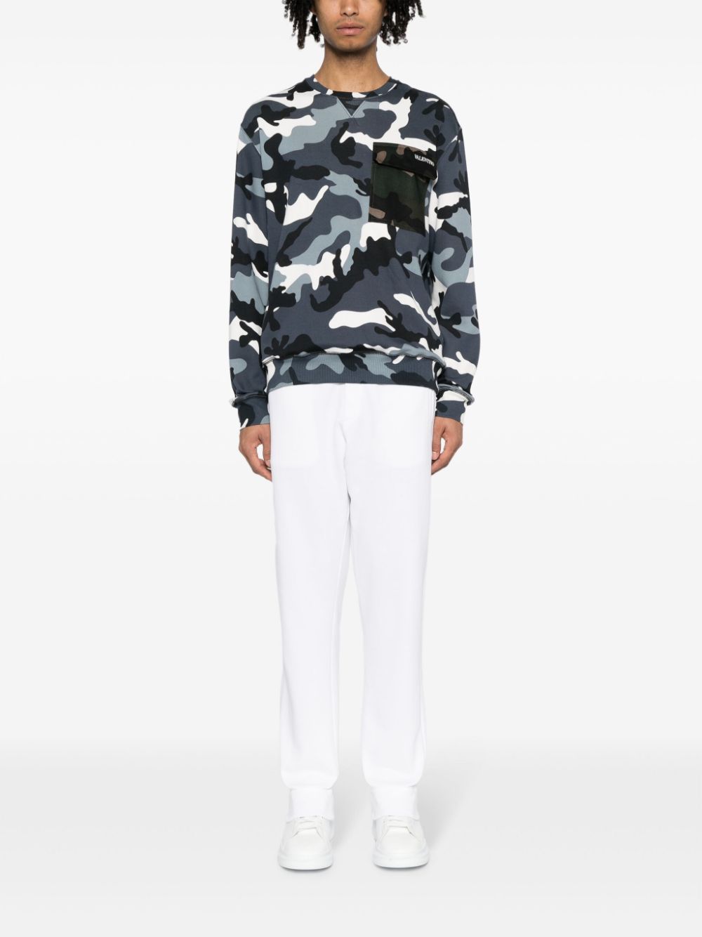 Valentino Garavani Katoenen sweater met camouflageprint - Veelkleurig