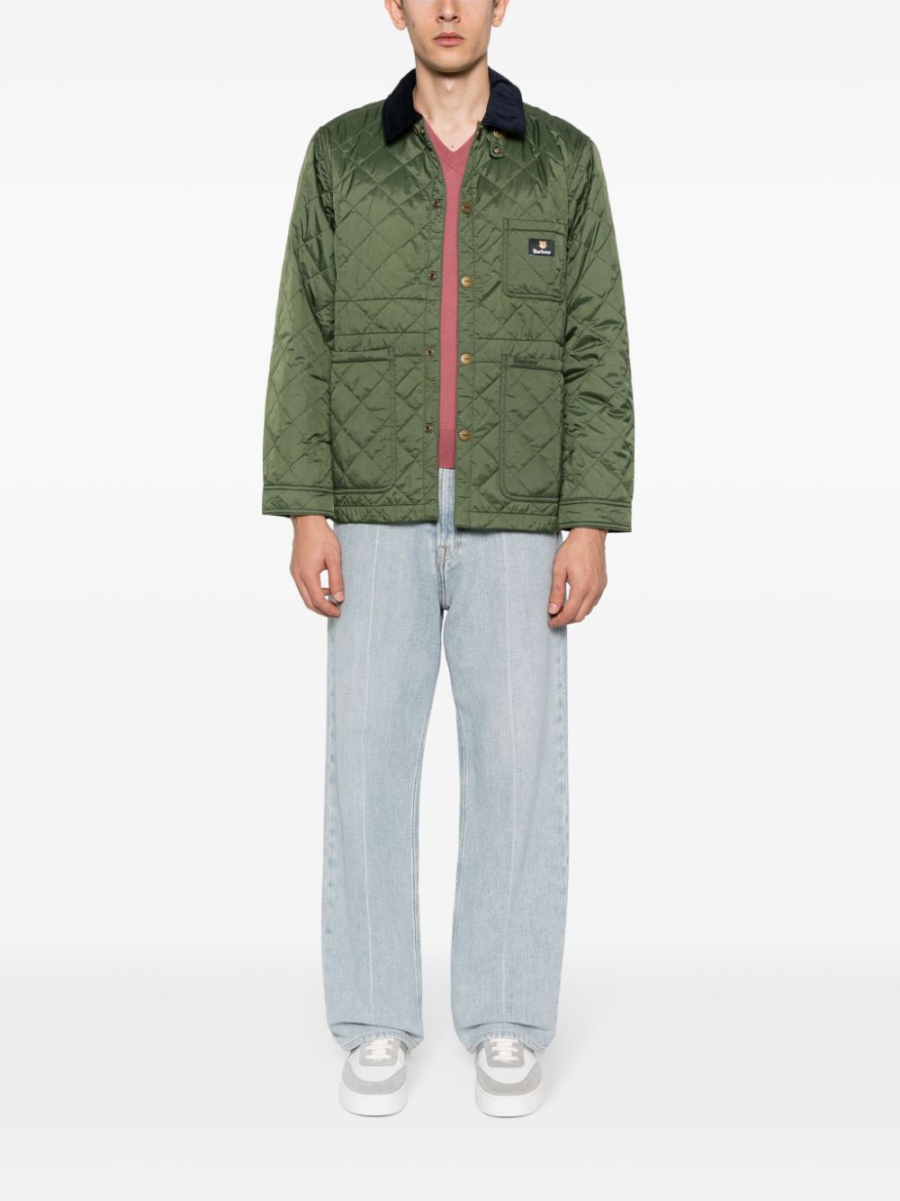 Maison Kitsuné x Barbour Kenning quilted jacket - Groen