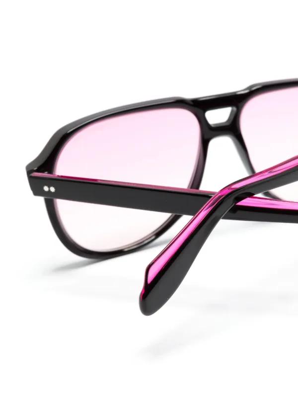 Cutler & Gross 9782 navigator-frame Sunglasses | Pink | FARFETCH