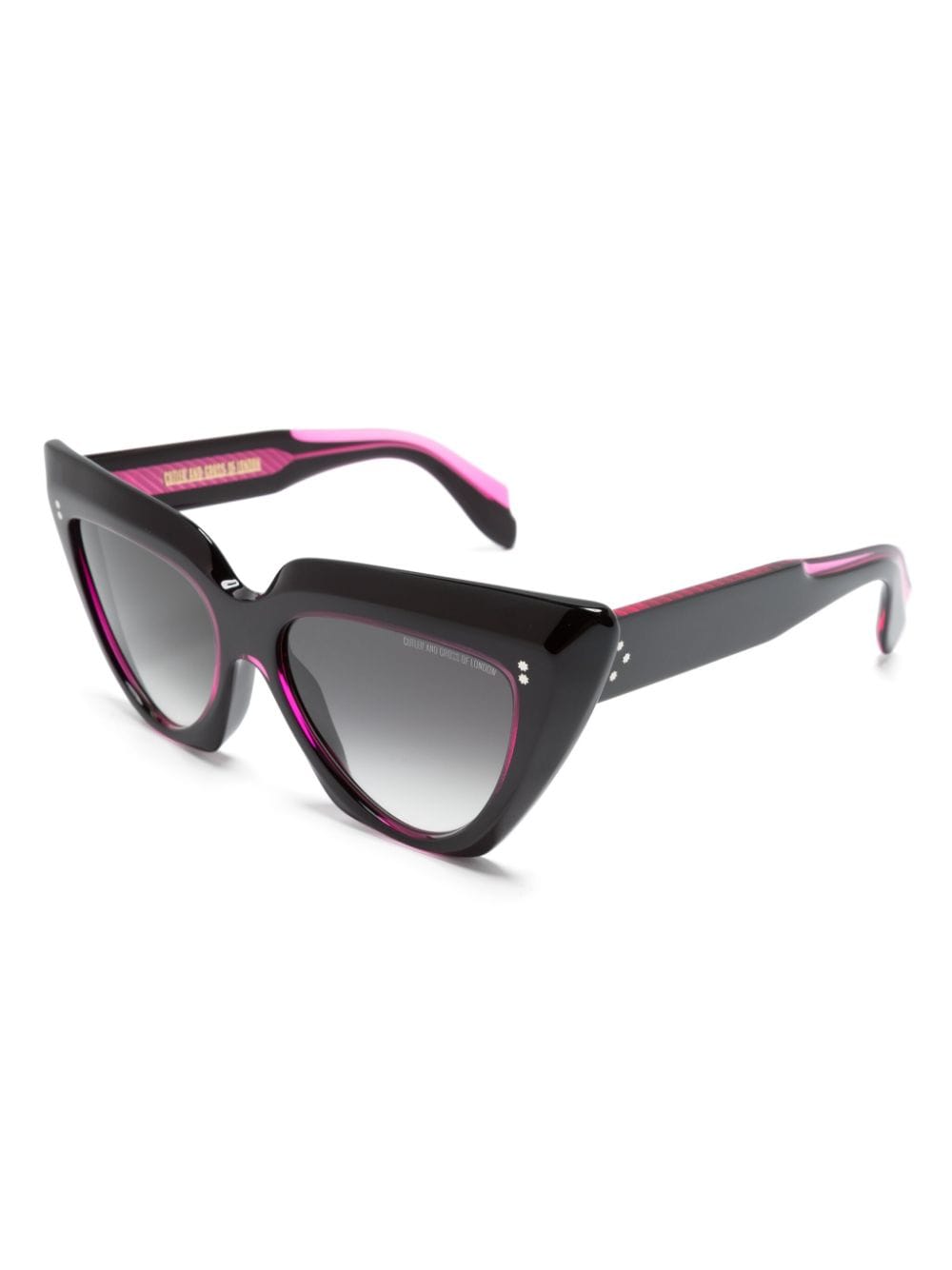 Cutler & Gross cat-eye frame gradient-lenses sunglasses - Zwart