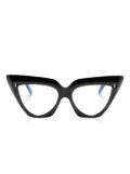 Cutler & Gross 1407 cat-eye frame glasses - Black