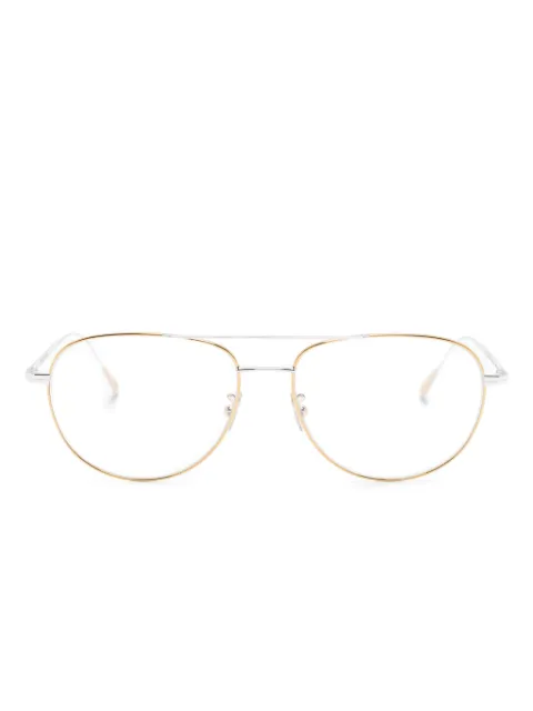 Cutler & Gross two-tone pilot-frame glasses