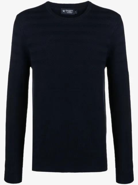 Hackett London suéter con motivo de espiga